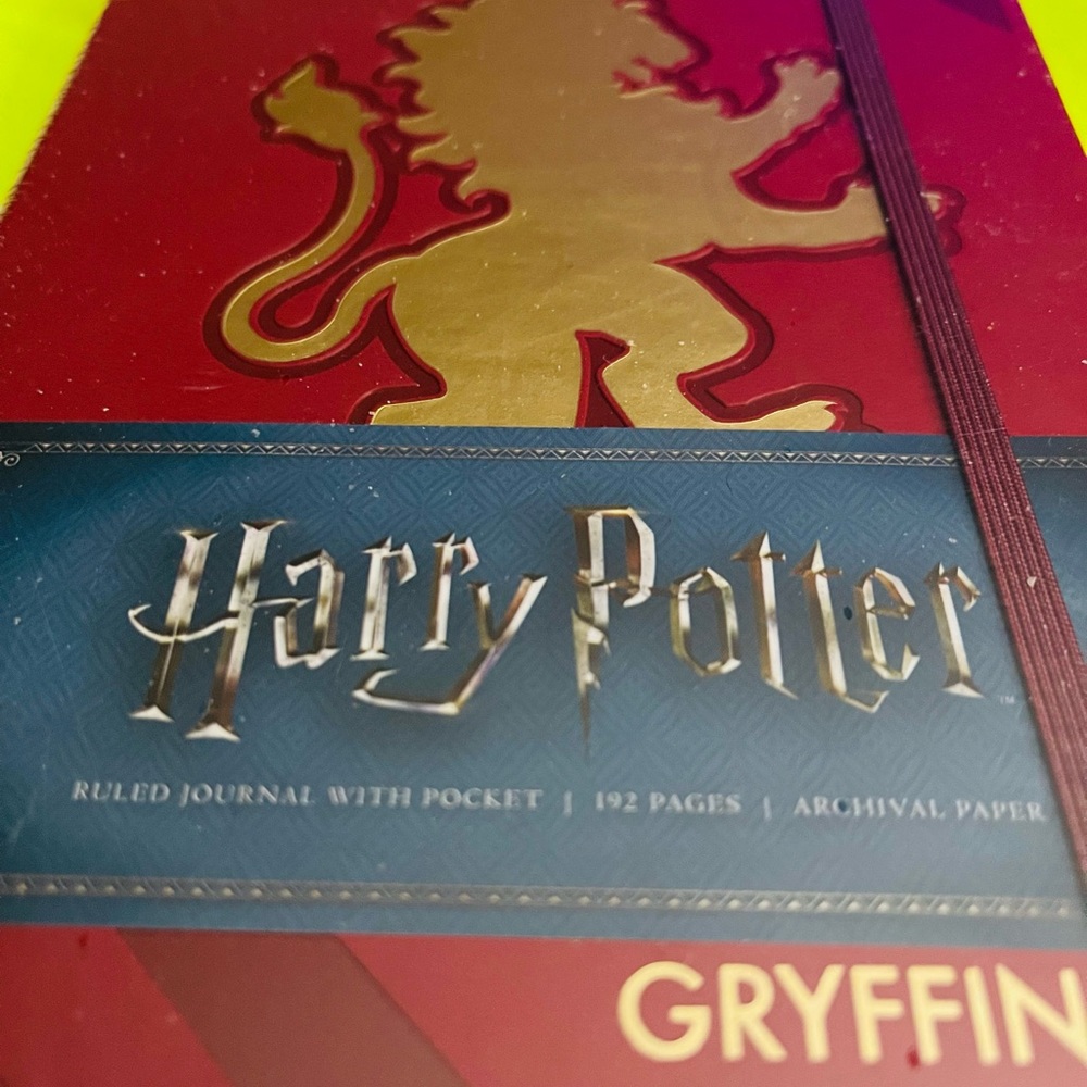 Harry Potter Gryffindor hard cover ruled journal. Brand new, still wrapped.